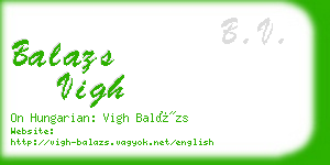balazs vigh business card